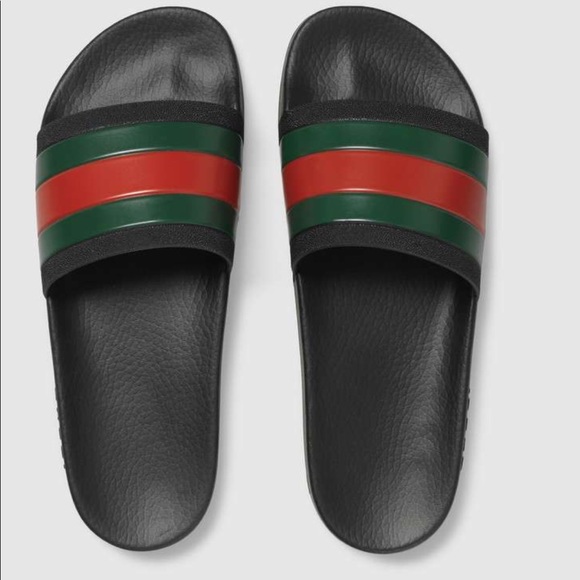 gucci pursuit 72 slides black